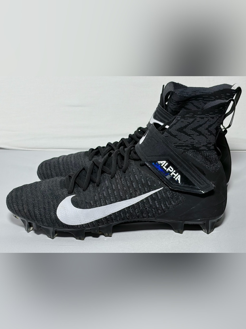 Nike Alpha Menace Elite 2 Football Cleats Men's Size 15 AO3374-001 Excellent